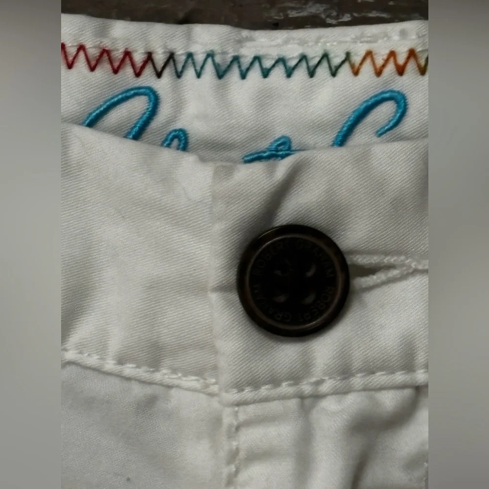 Robert Graham white cotton shorts 40
